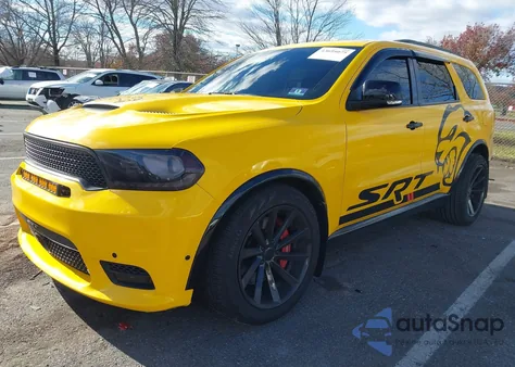 2019 Dodge Durango Srt Awd из США, поврежденный, VIN 1C4SDJGJ2KC792350
